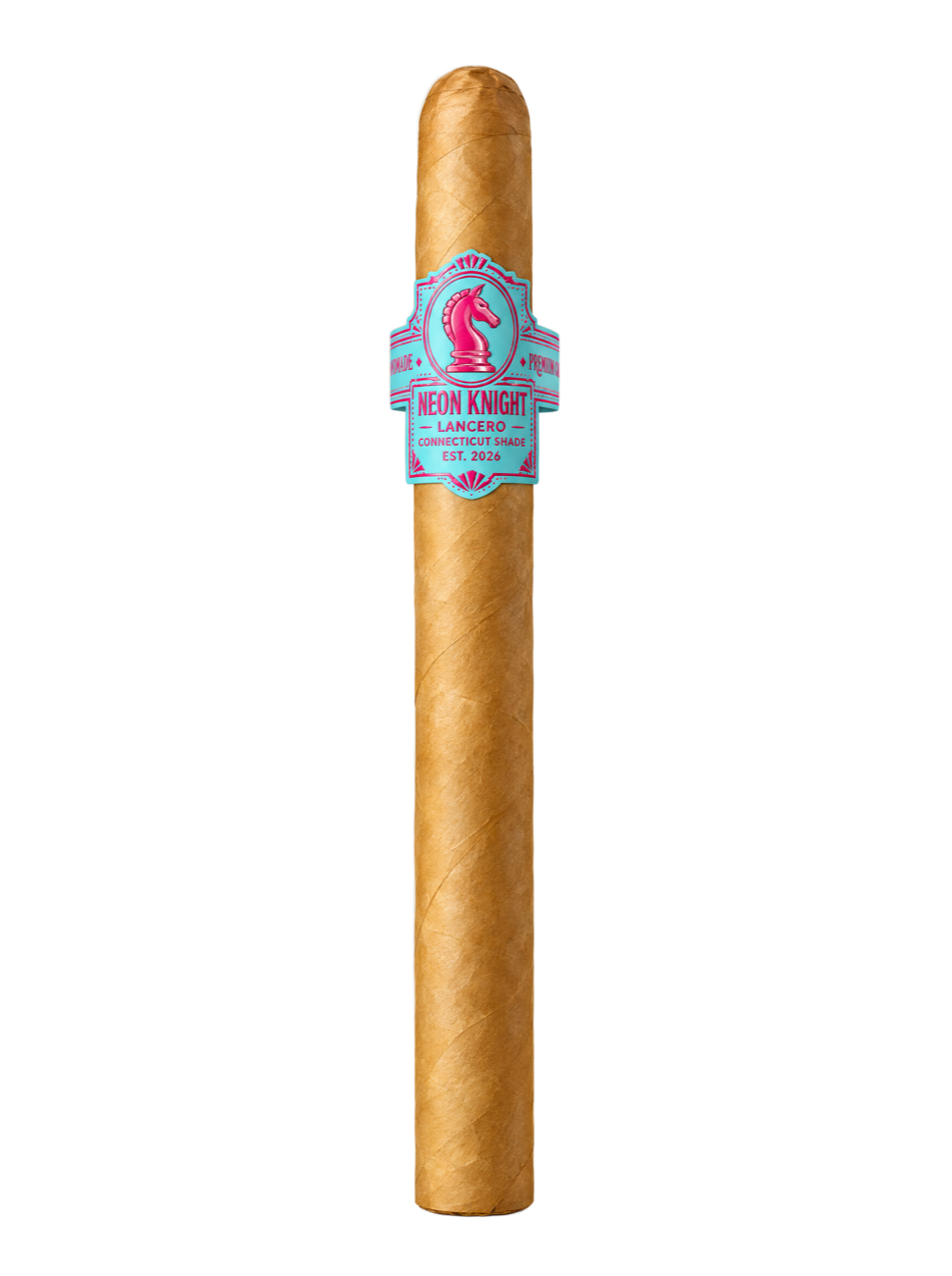 NEON KNIGHT Lancero, Connecticut Shade, with the pink and tiffany band
